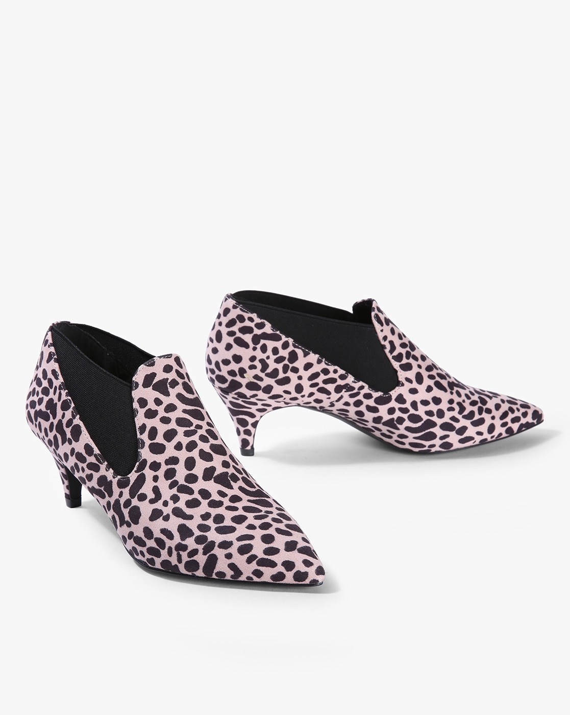 kitten heels animal print