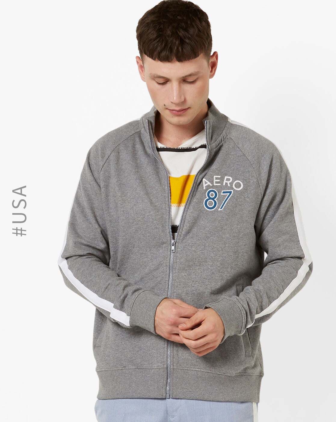 zip front sweatshirt