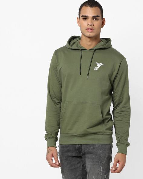 saints army green hoodie