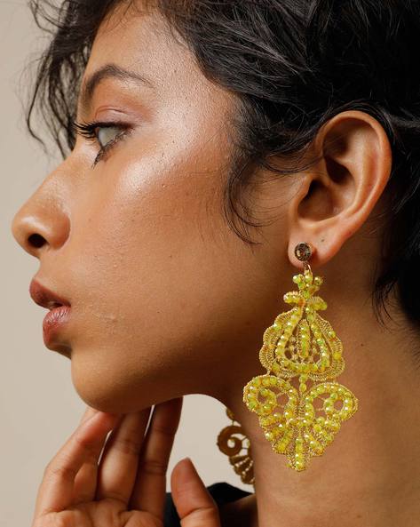 Lace on sale earrings online