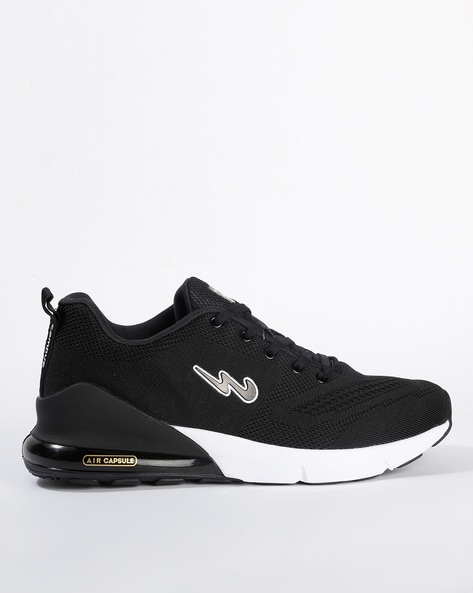 black casual sports shoes