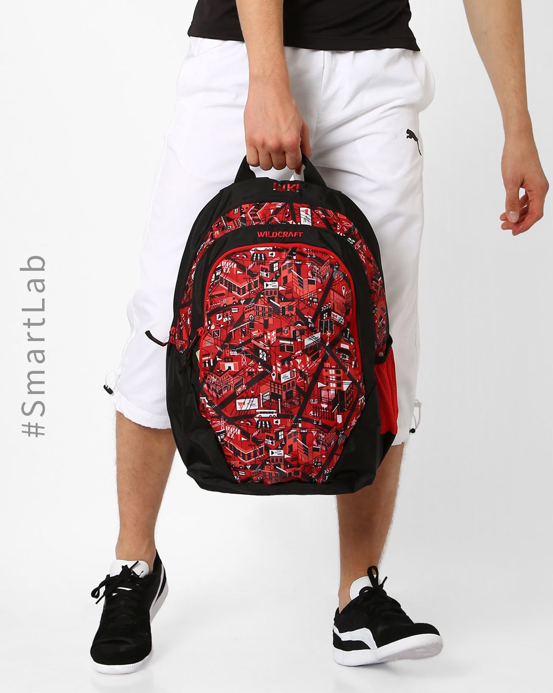 Wildcraft school bags outlet red