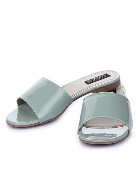 Solid Slip-On Sandals (Image - 1)