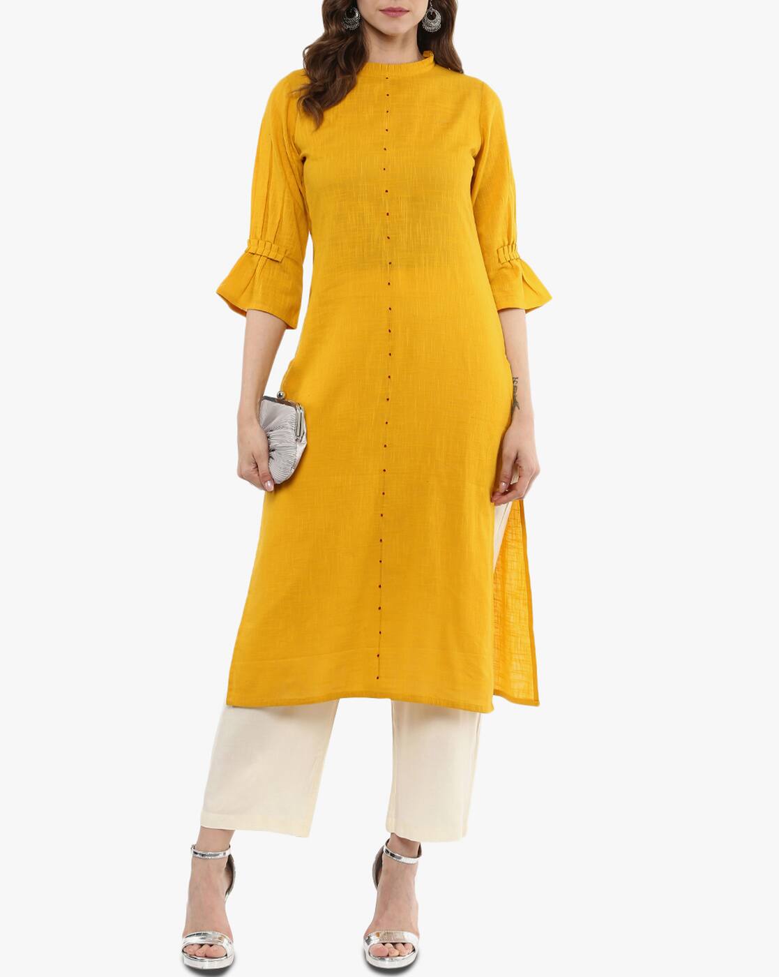 closed neck kurti
