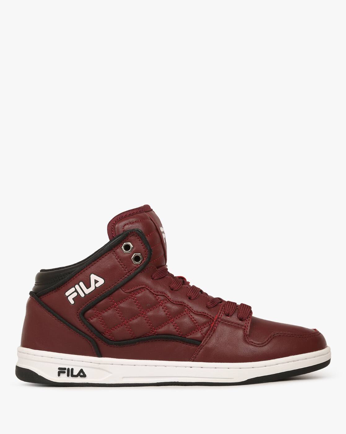 maroon fila shoes