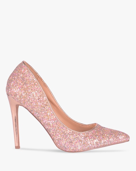 steve madden pink glitter heels