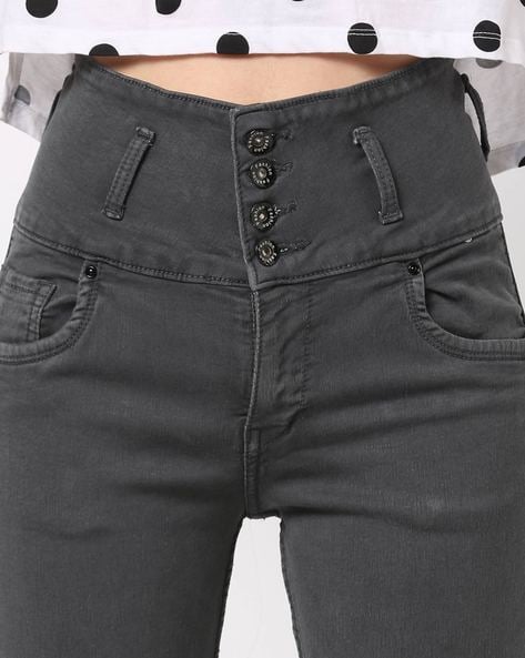 Buy Charcoal Grey Jeans & Jeggings for Women by High Star Online