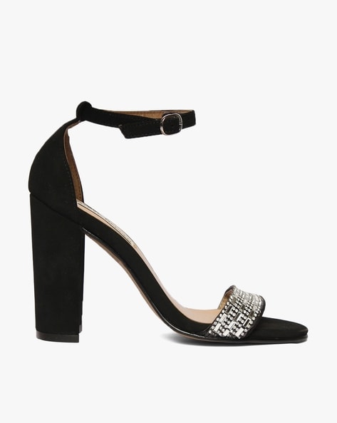 Steve madden black online block heels