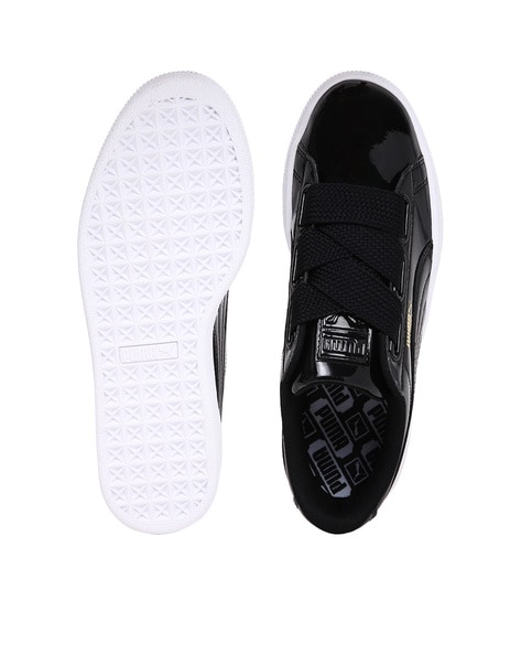 Puma basket heart junior on sale black