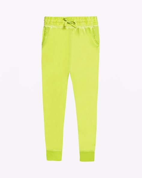 Lime green track outlet pants