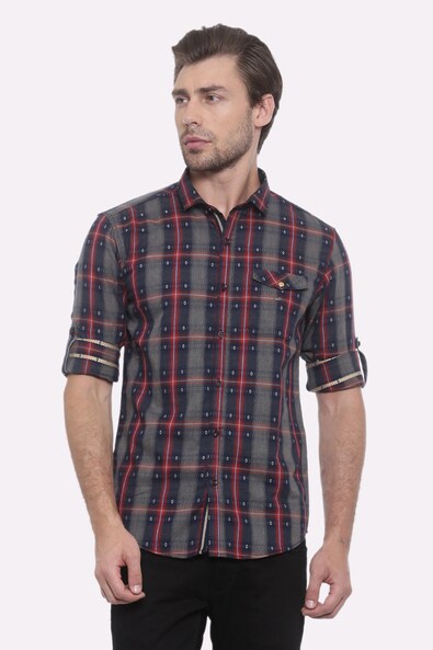 Buy Maroon WITH Checked Shirt | AJIO