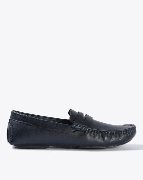 Textured Penny Loafers