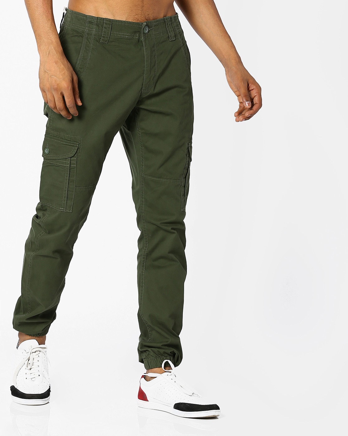 joggers with zip fly