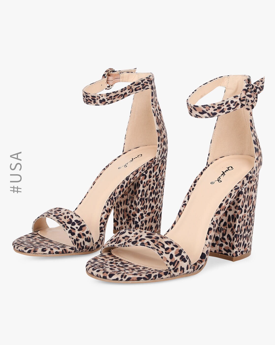 qupid cheetah heels