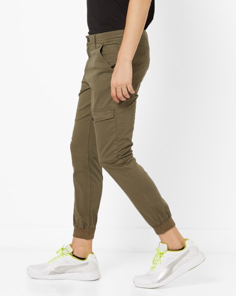 Buy Olive Green Trousers & Pants for Men by AJIO Online