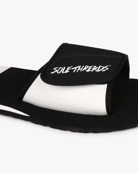 Mens slippers sales with white soles