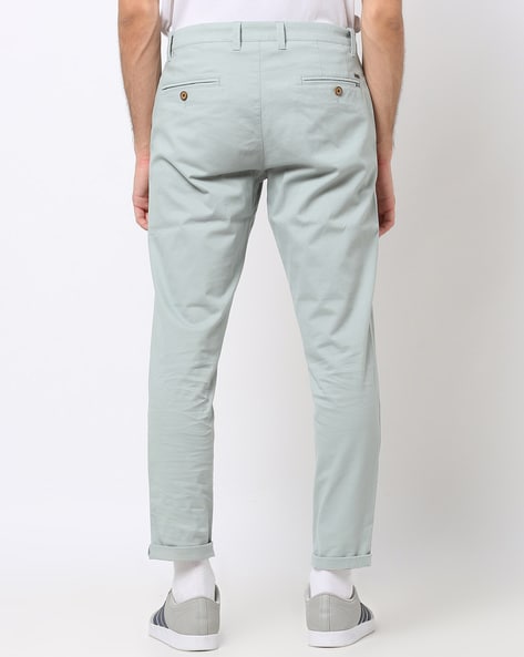 Buy Light Blue Trousers & Pants for Men by NETPLAY Online