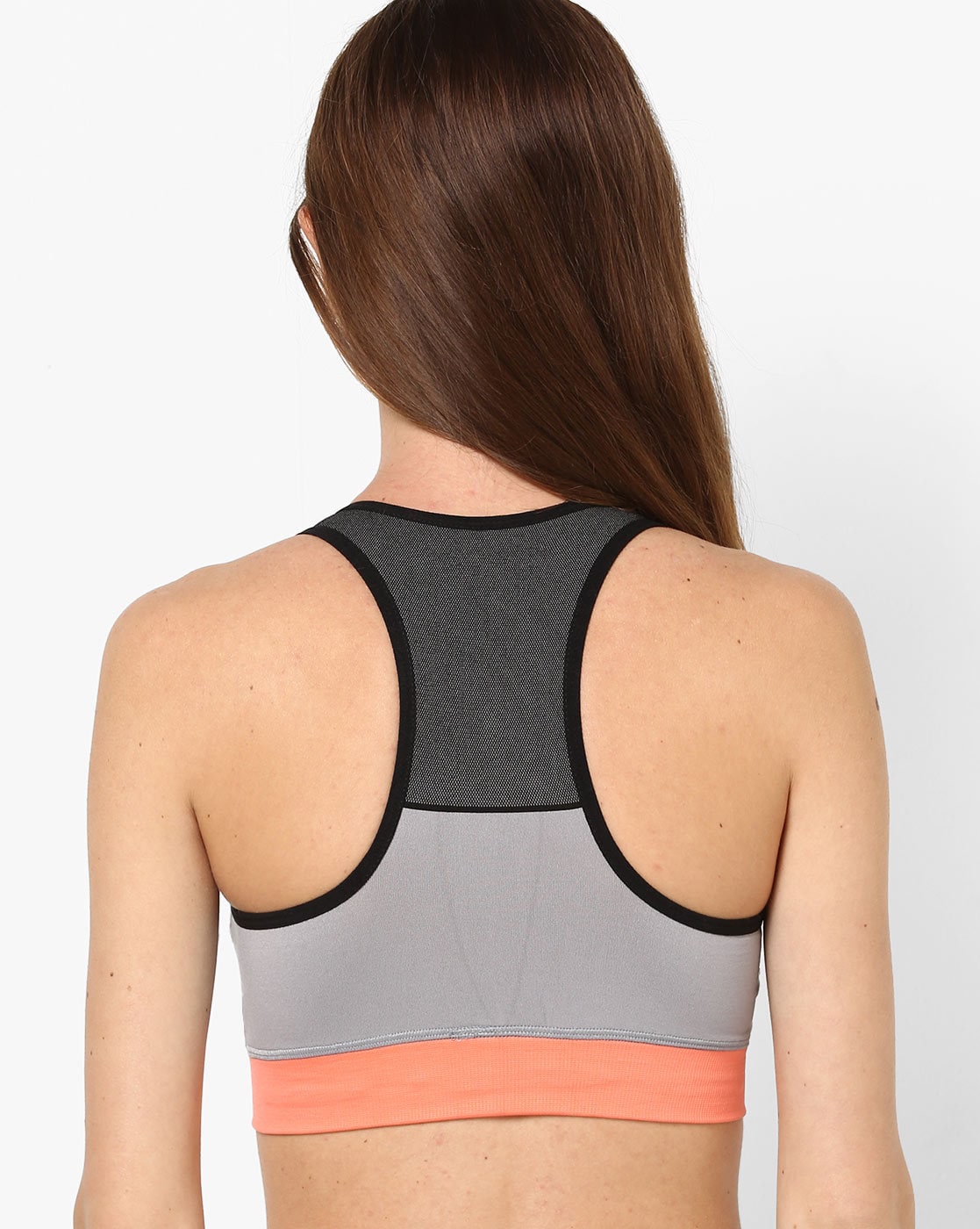 Antibacterial Colourblock Racerback Sports Bra