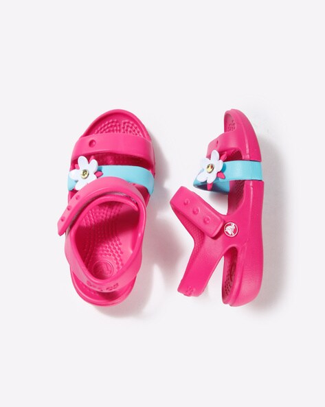 Candy Pink Sandals for Girls by CROCS 