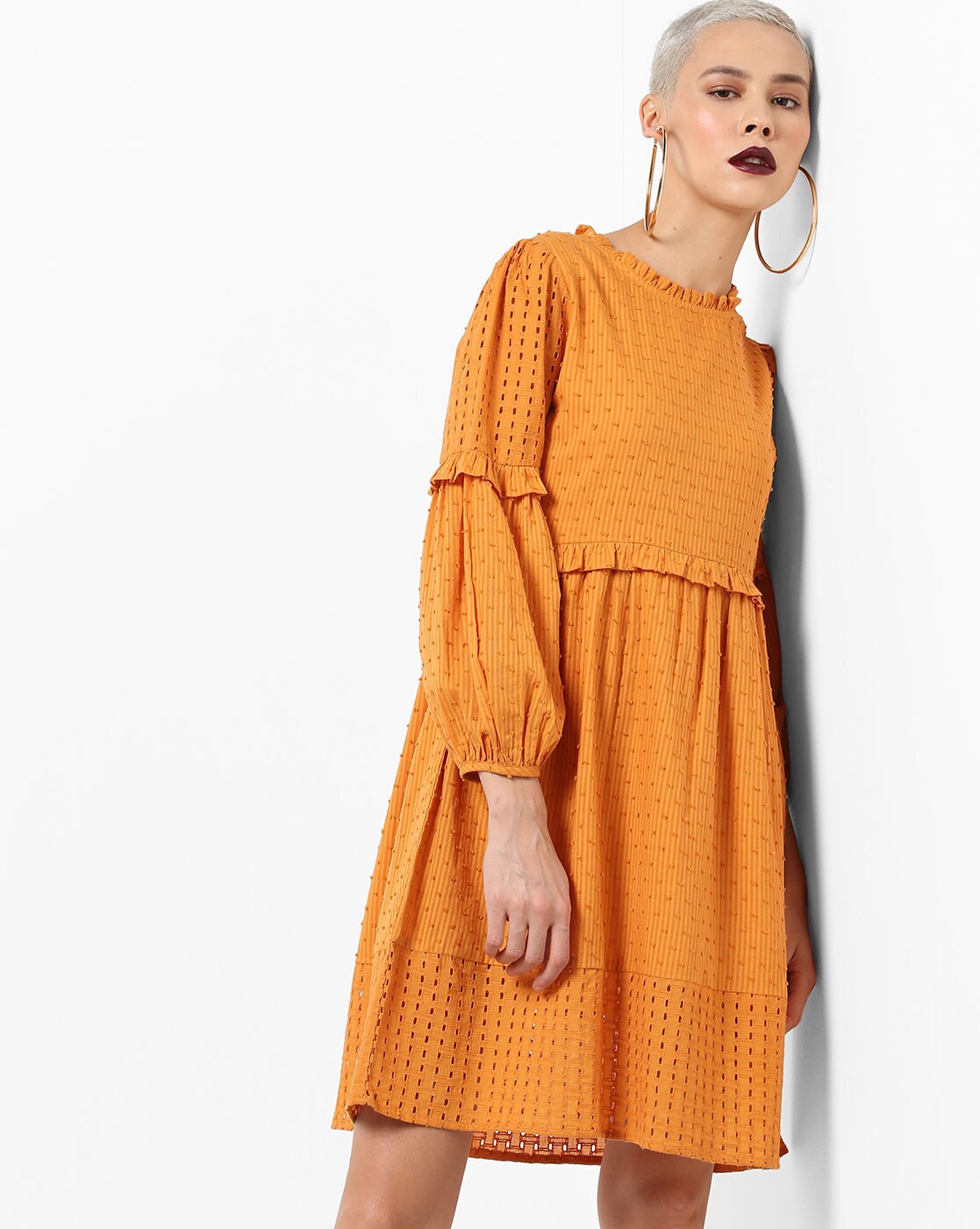 Buy ajio yellow dress - In stock