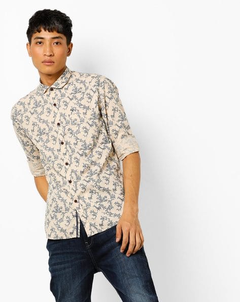 flying machine floral shirt
