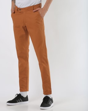 orange chino pants mens