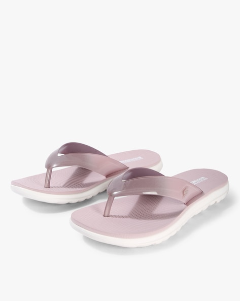 Buy Lilac Flip Flop Slippers Women by Skechers Online | Ajio.com