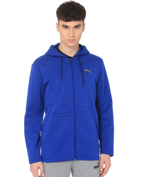 puma zip front hooded jacket