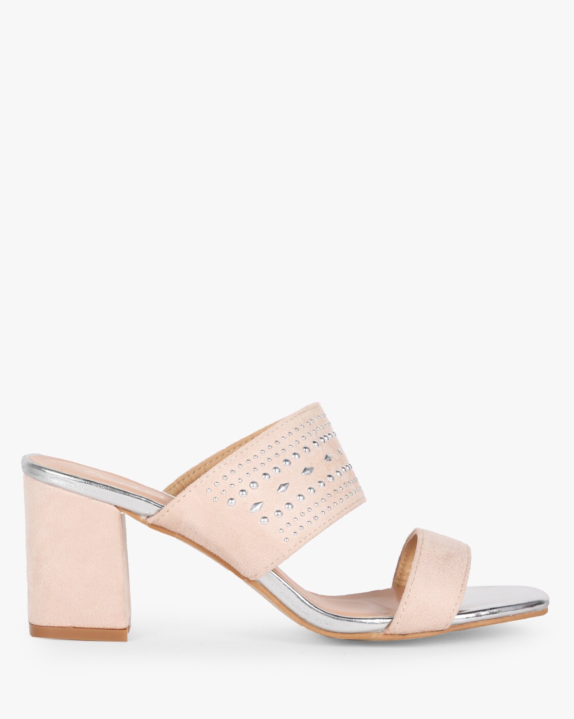 baby pink heeled shoes