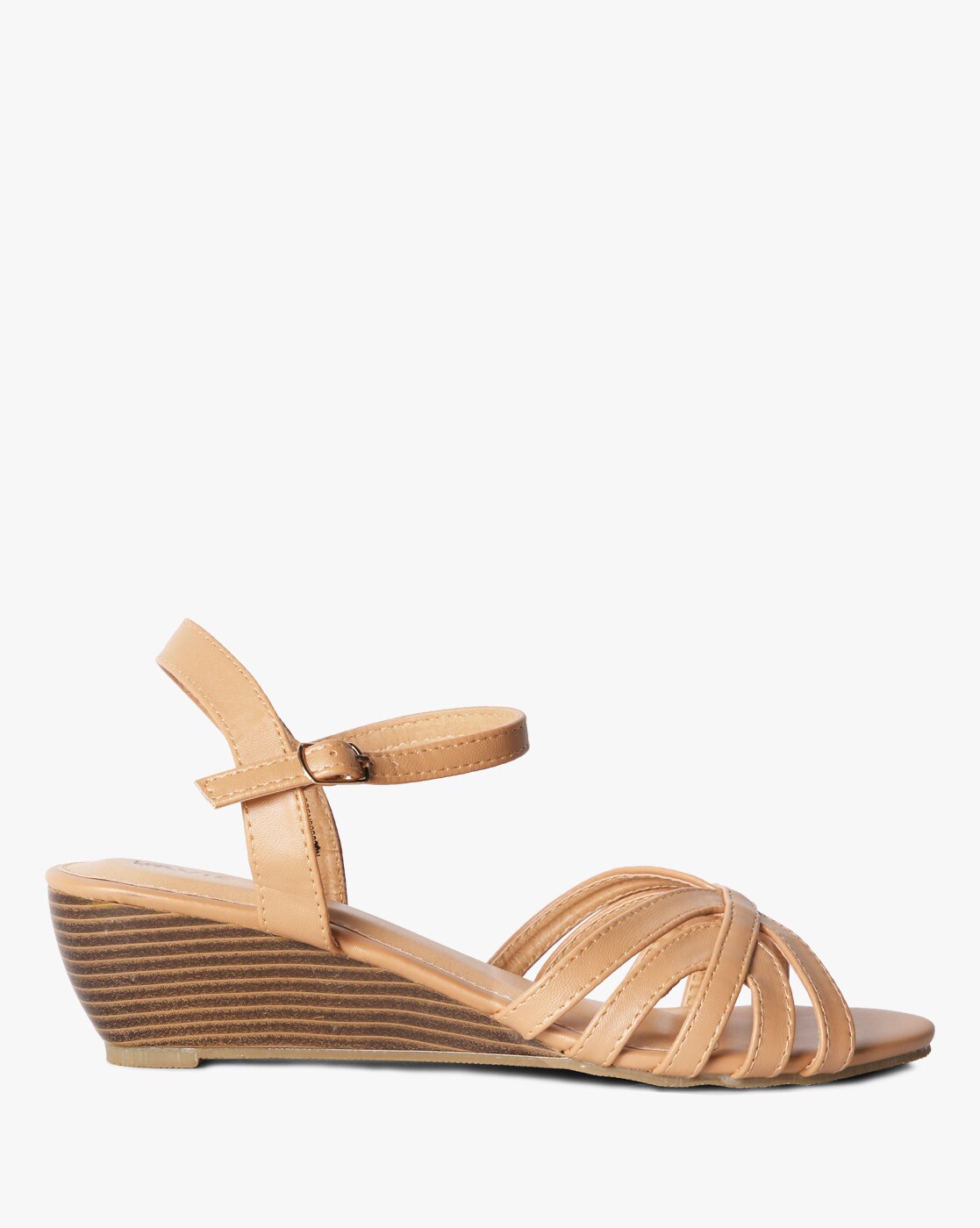 Brown Heeled Sandals for Women by Lavie 