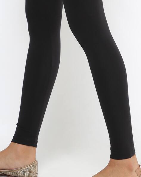 Buy Black Leggings for Women by AVAASA 