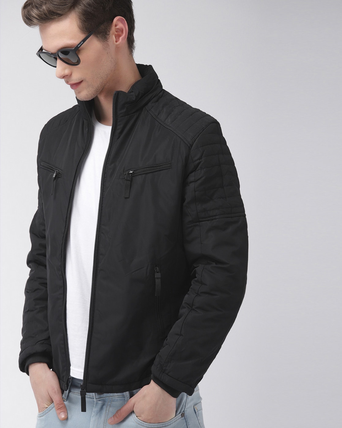 Hooded fleece jacket - Black - Men | H&M IN