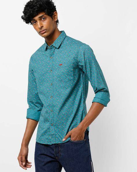 teal shirt mens