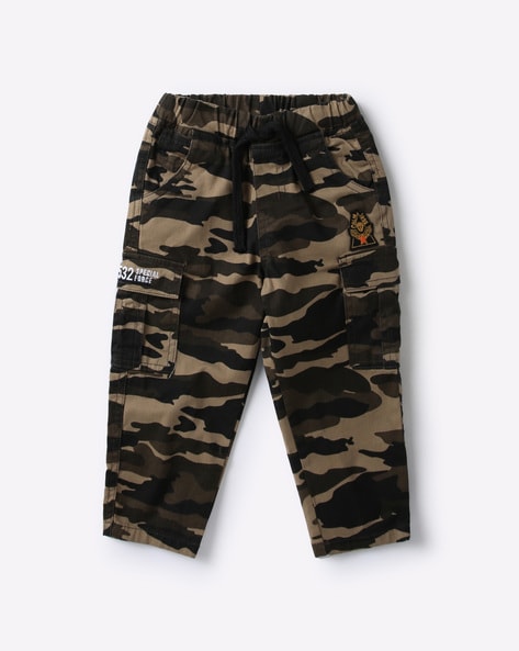 Men Waterproof Warm Cargo Trousers Pants Army Military Camo Print 100   Khaki