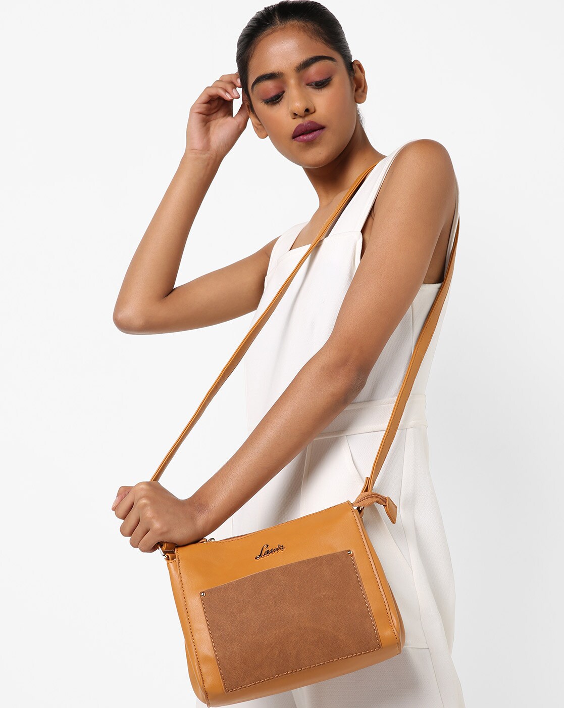 lavie mustard yellow sling bag