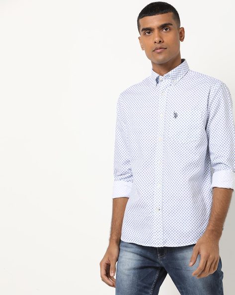 us polo assn white shirt