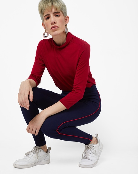 Buy Blue Leggings for Women by AJIO Online