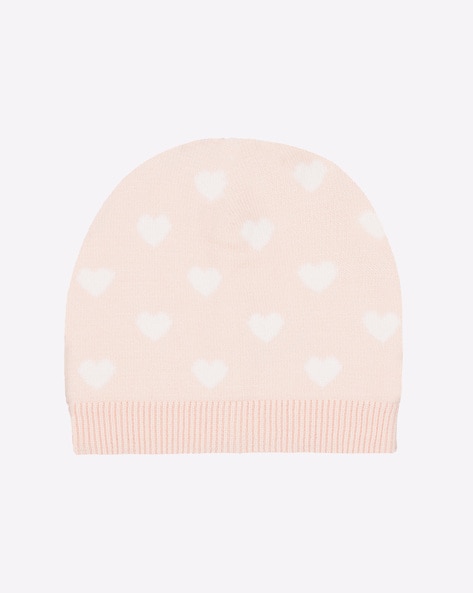 Mothercare Printed Beanie with Ribbed Hems