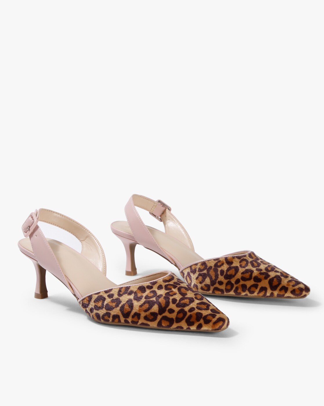 Dune Leopard Print Pointed Heeled Shoes in Brown | Lyst