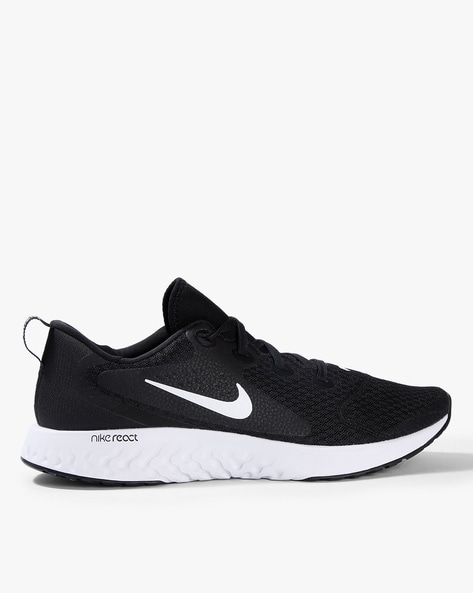 Buy NIKE Legend React Textured Lace Up Sports Shoes Black Color Men AJIO LUXE