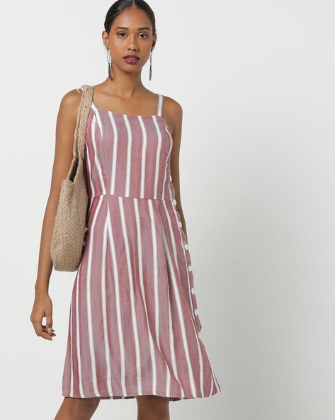 Strappy a line dress sale