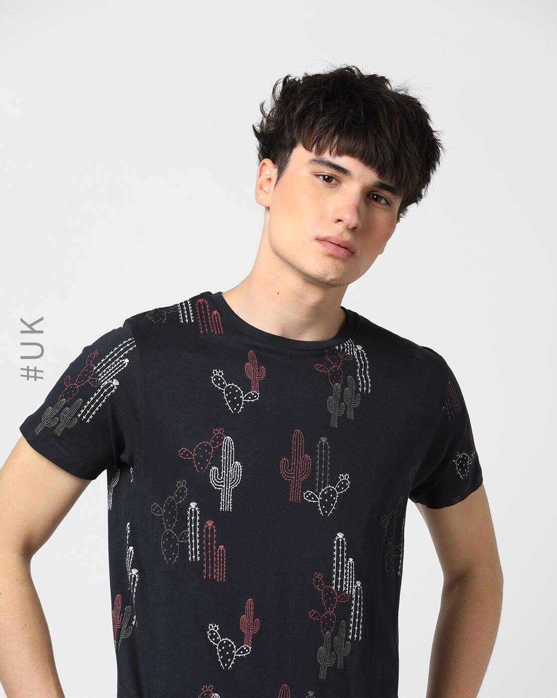 Buy Midnight Blue Tshirts For Men By Brave Soul Online Ajio Com