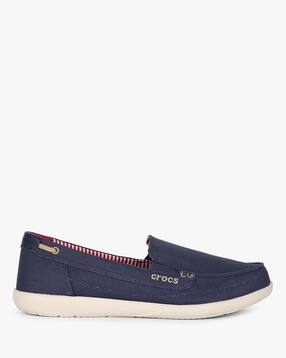 CROCSPanelled Walu Canvas Loafers