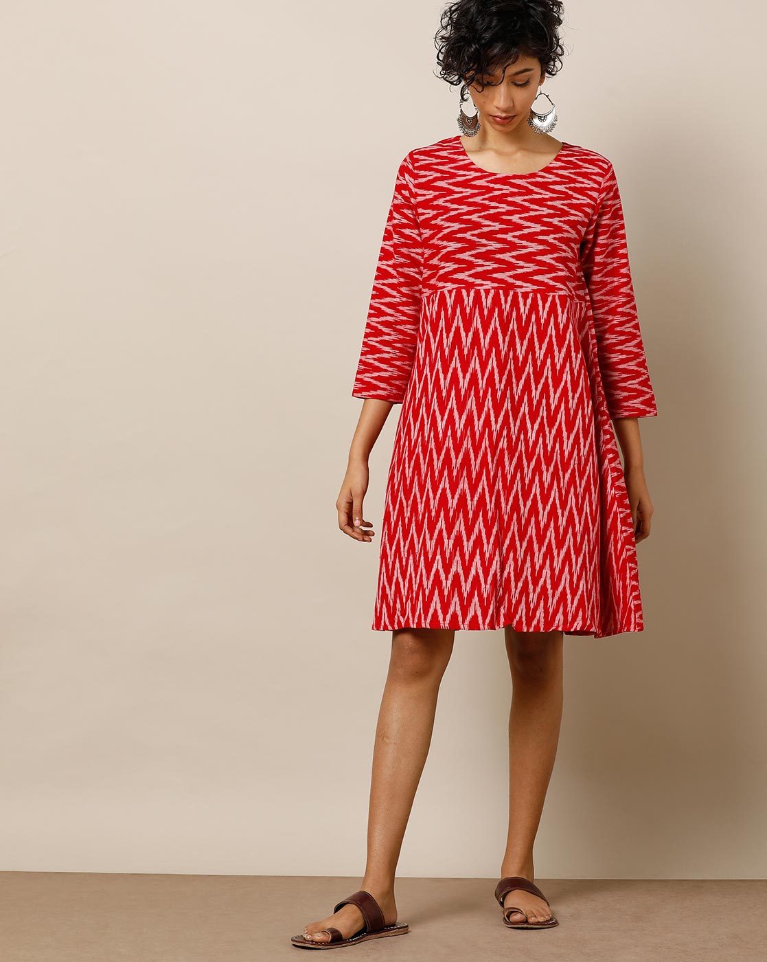 Red Ikat Dress