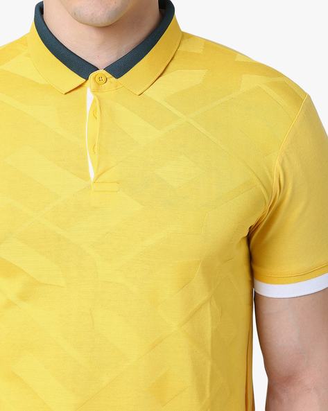 yellow armani t shirt