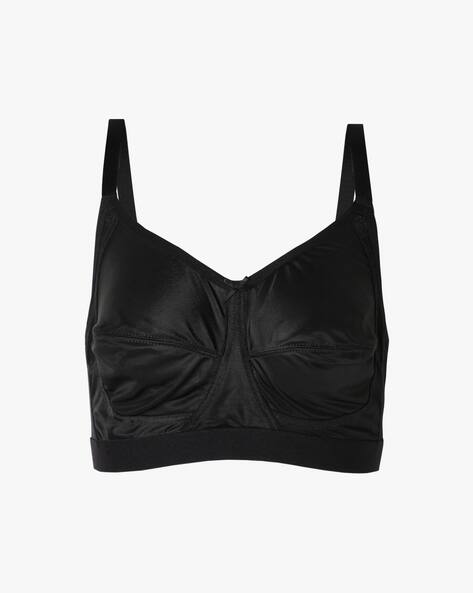 Non-Padded Bra With Adjustable Straps By Amante ( Black ) - 440912934001