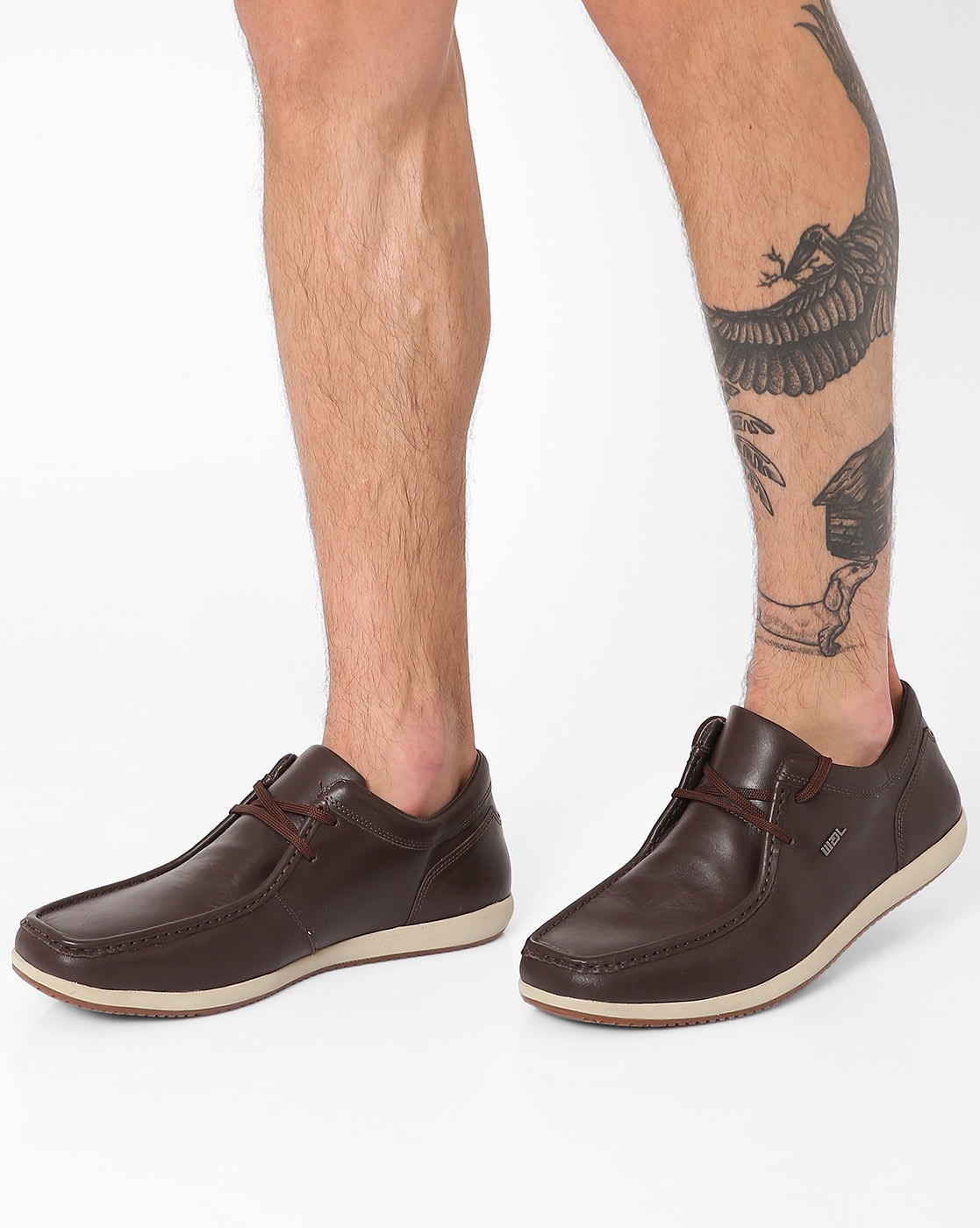 Buy WOODLAND Brown Mens Leather Lace up Casual Shoes | Shoppers Stop