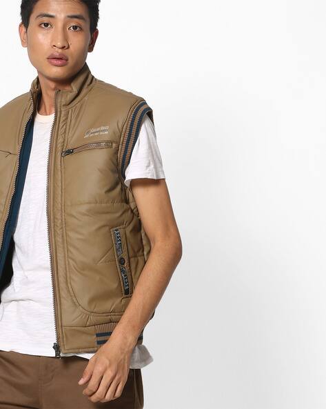 ajio leather jackets mens