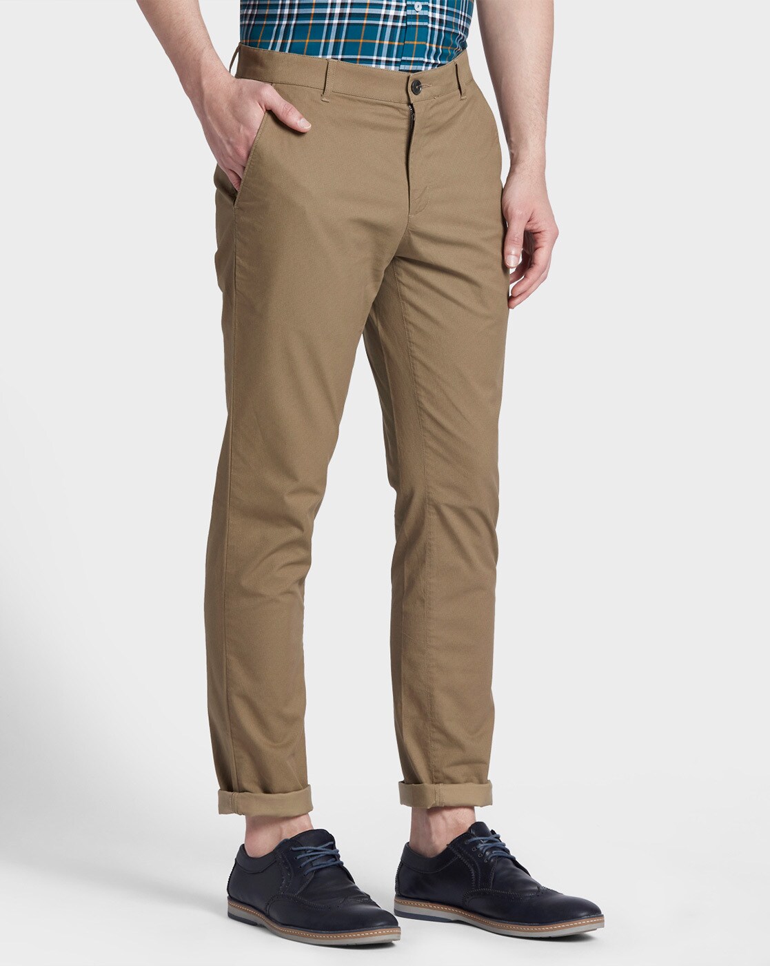 ColorPlus Casual Trousers  Buy Colorplus Medium Olive Trousers Online   Nykaa Fashion