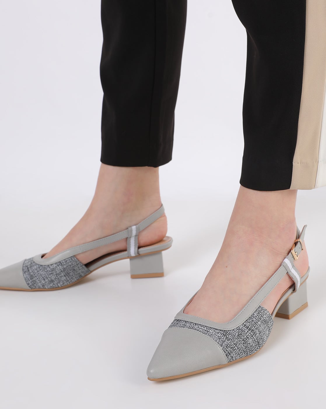 grey slingback sandals